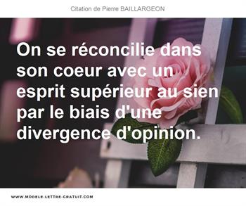 Citations Pierre BAILLARGEON