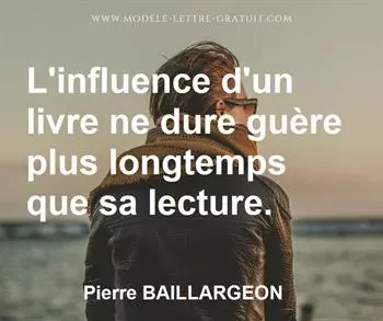 Citation de Pierre BAILLARGEON