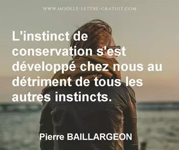 Citation de Pierre BAILLARGEON