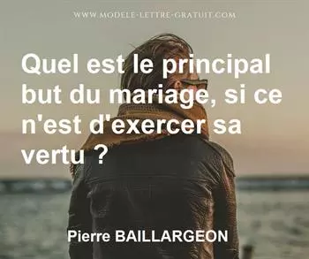 Citation de Pierre BAILLARGEON