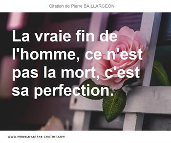 Citations Pierre BAILLARGEON