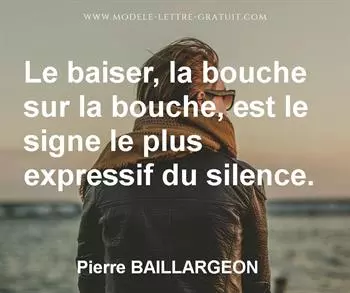 Citation de Pierre BAILLARGEON