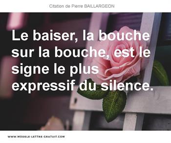 Citations Pierre BAILLARGEON