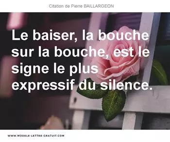Citations Pierre BAILLARGEON