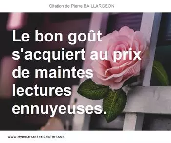Citations Pierre BAILLARGEON