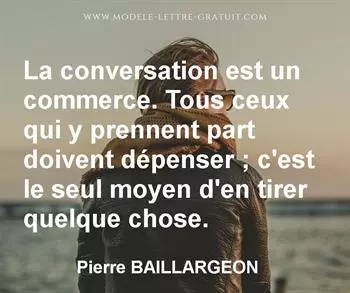 Citation de Pierre BAILLARGEON