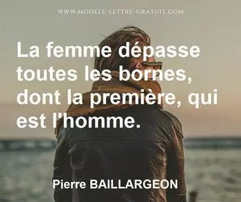 Citation de Pierre BAILLARGEON