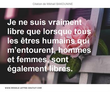 Citations Mikhaïl BAKOUNINE