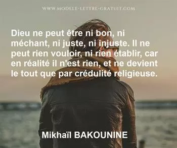Citation de Mikhaïl BAKOUNINE