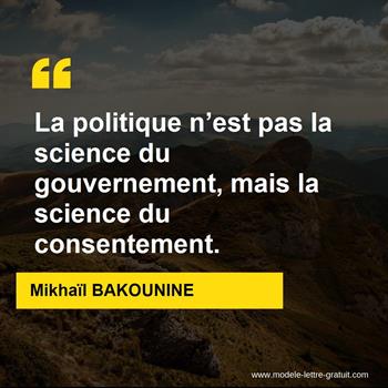 Citation Mikhaïl BAKOUNINE