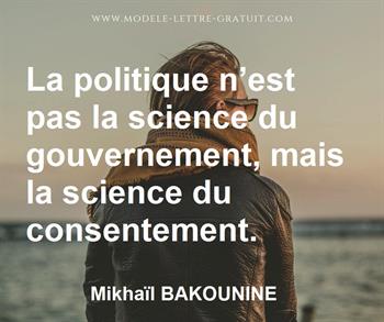 Citation de Mikhaïl BAKOUNINE