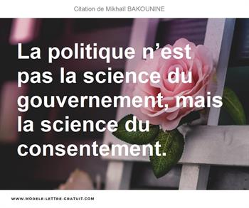 Citations Mikhaïl BAKOUNINE