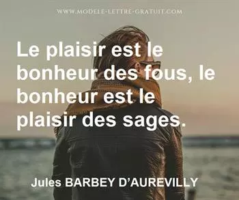 Citation de Jules BARBEY D