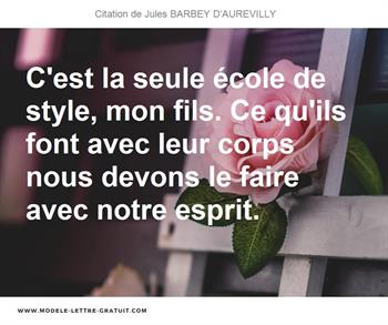 Citations Jules BARBEY D