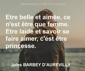 Citation de Jules BARBEY D
