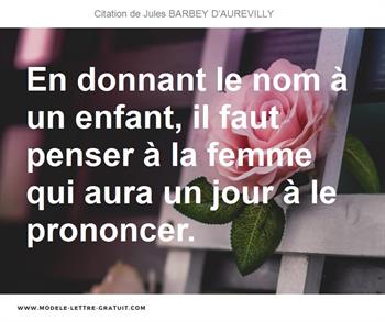 Citations Jules BARBEY D