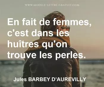 Citation de Jules BARBEY D