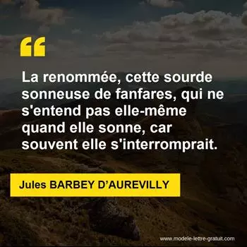 Citation Jules BARBEY D