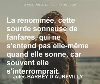 Citation de Jules BARBEY D