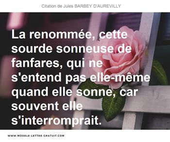 Citations Jules BARBEY D