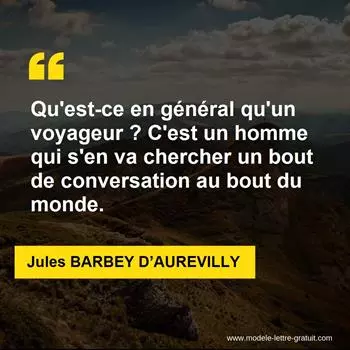 Citation Jules BARBEY D