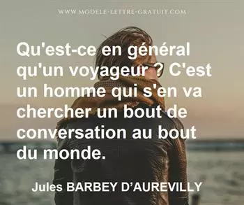 Citation de Jules BARBEY D