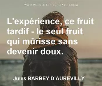 Citation de Jules BARBEY D