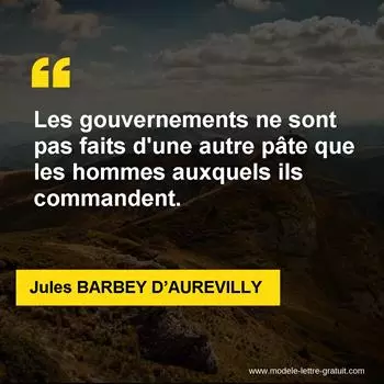 Citation Jules BARBEY D