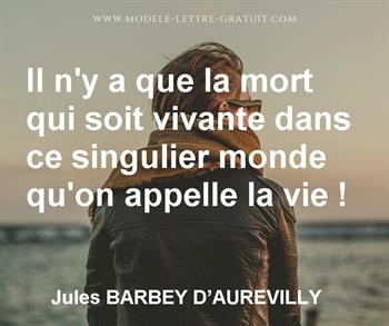 Citation de Jules BARBEY D’AUREVILLY