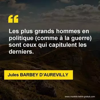 Citation Jules BARBEY D