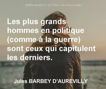 Citation de Jules BARBEY D