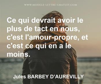 Citation de Jules BARBEY D’AUREVILLY