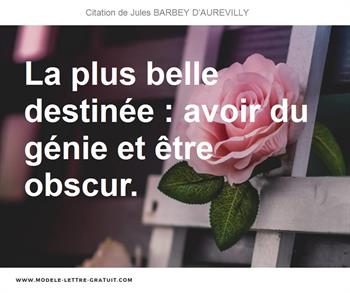 Citations Jules BARBEY D