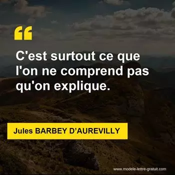 Citation Jules BARBEY D