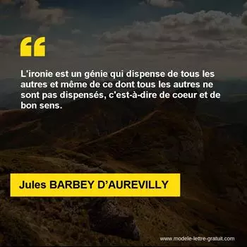 Citation Jules BARBEY D
