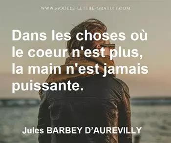 Citation de Jules BARBEY D