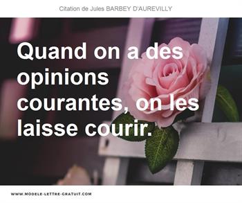 Citations Jules BARBEY D