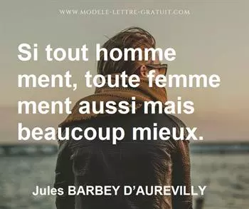 Citation de Jules BARBEY D