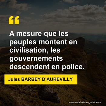 Citation de Jules BARBEY D’AUREVILLY