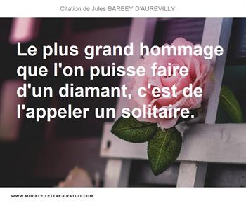 Citations Jules BARBEY D