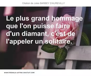 Citations Jules BARBEY D