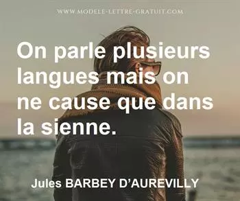 Citation de Jules BARBEY D