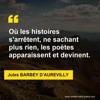 Citation Jules BARBEY D