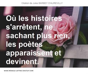 Citations Jules BARBEY D