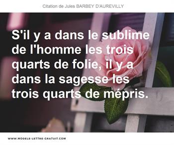 Citations Jules BARBEY D