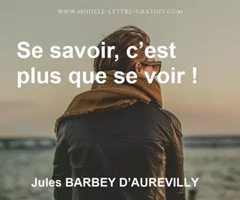 Citation de Jules BARBEY D