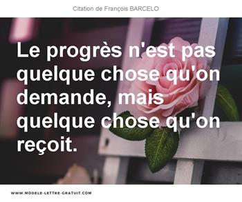 Citations François BARCELO