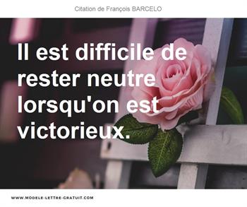 Citations François BARCELO