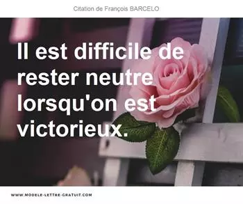 Citations François BARCELO