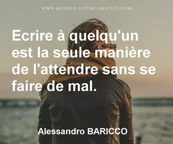 Citation de Alessandro BARICCO